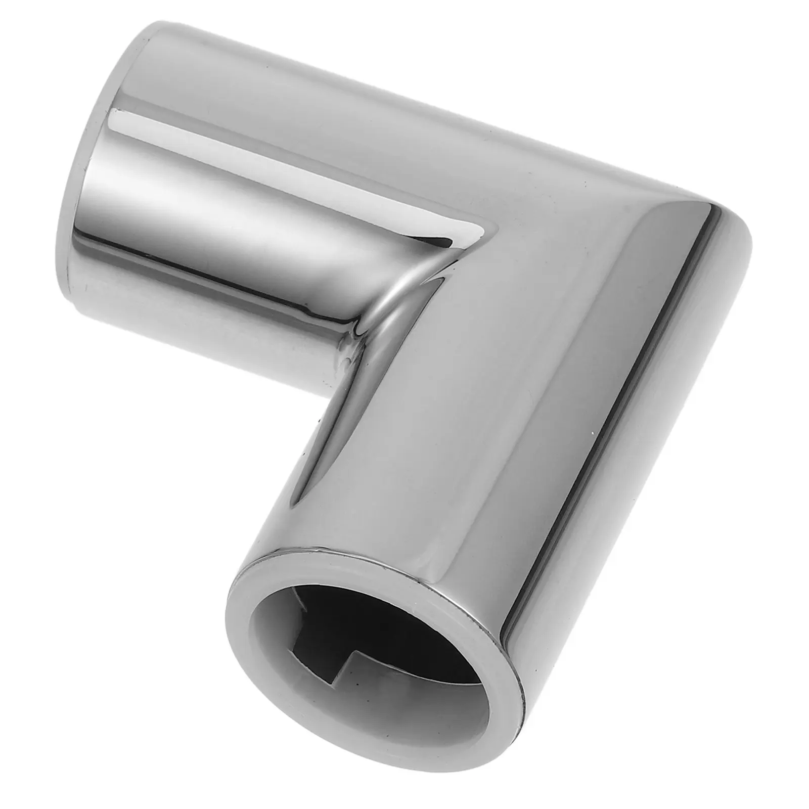 1pc 90 Degree Elbow Pipe Clamp Stainless Steel Bathroom Tube Corner Connector Glass Door Bracket Exhaust Pipe Support Turn Down
