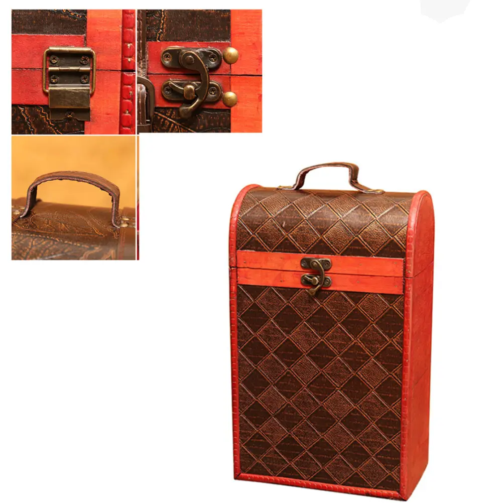 Packaging Box Retro Case for Storage Container Party Wrap Suitcase