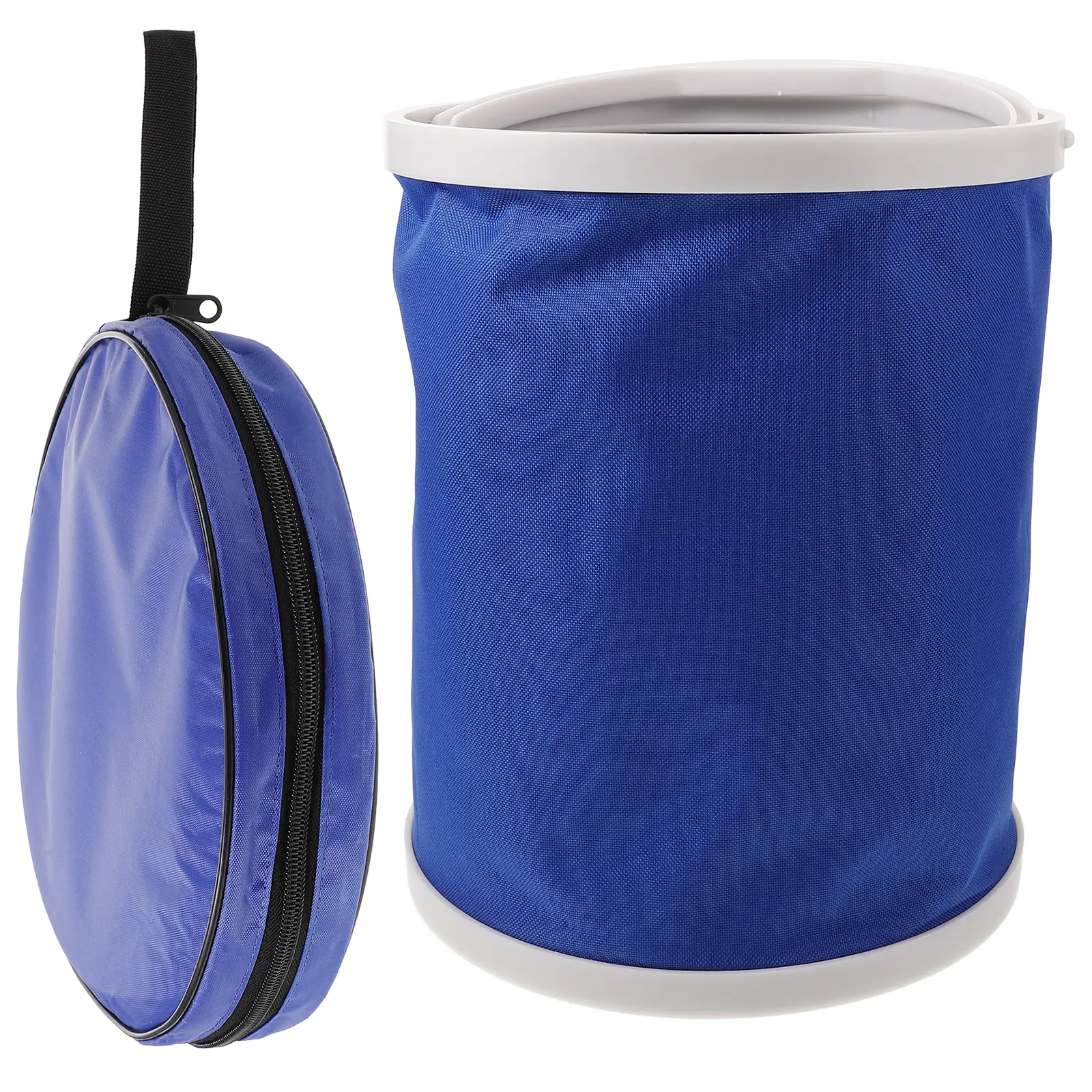 Folding Bucket Large Capacity Water Pitcher Collapsible Camping Fishing Pail Canvas Holder Portable Storage Box Bucket For Car