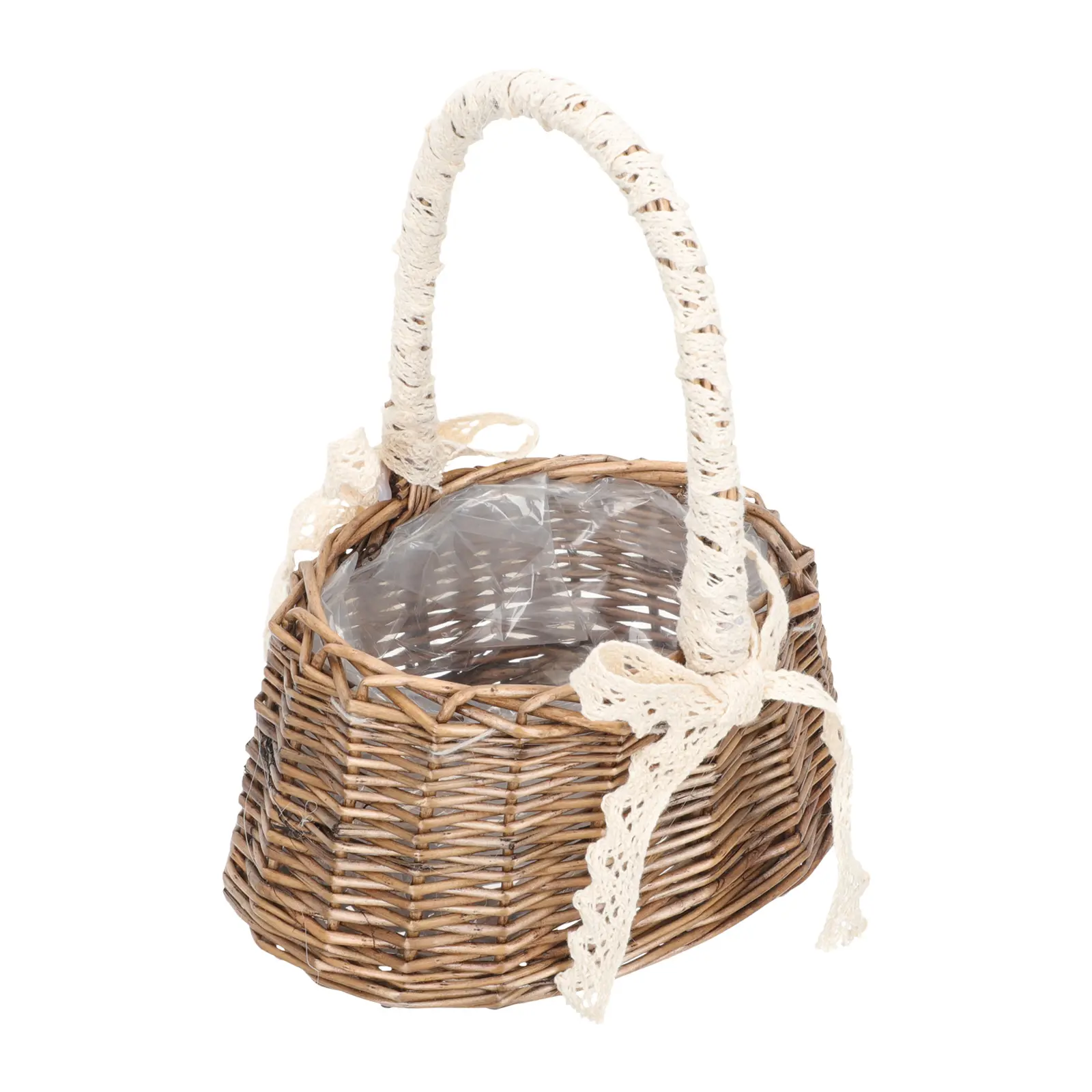 Woven Flower Basket Natural Material Multi purpose Decorative Home Wooden Gift Packing Reusable Storage Vase