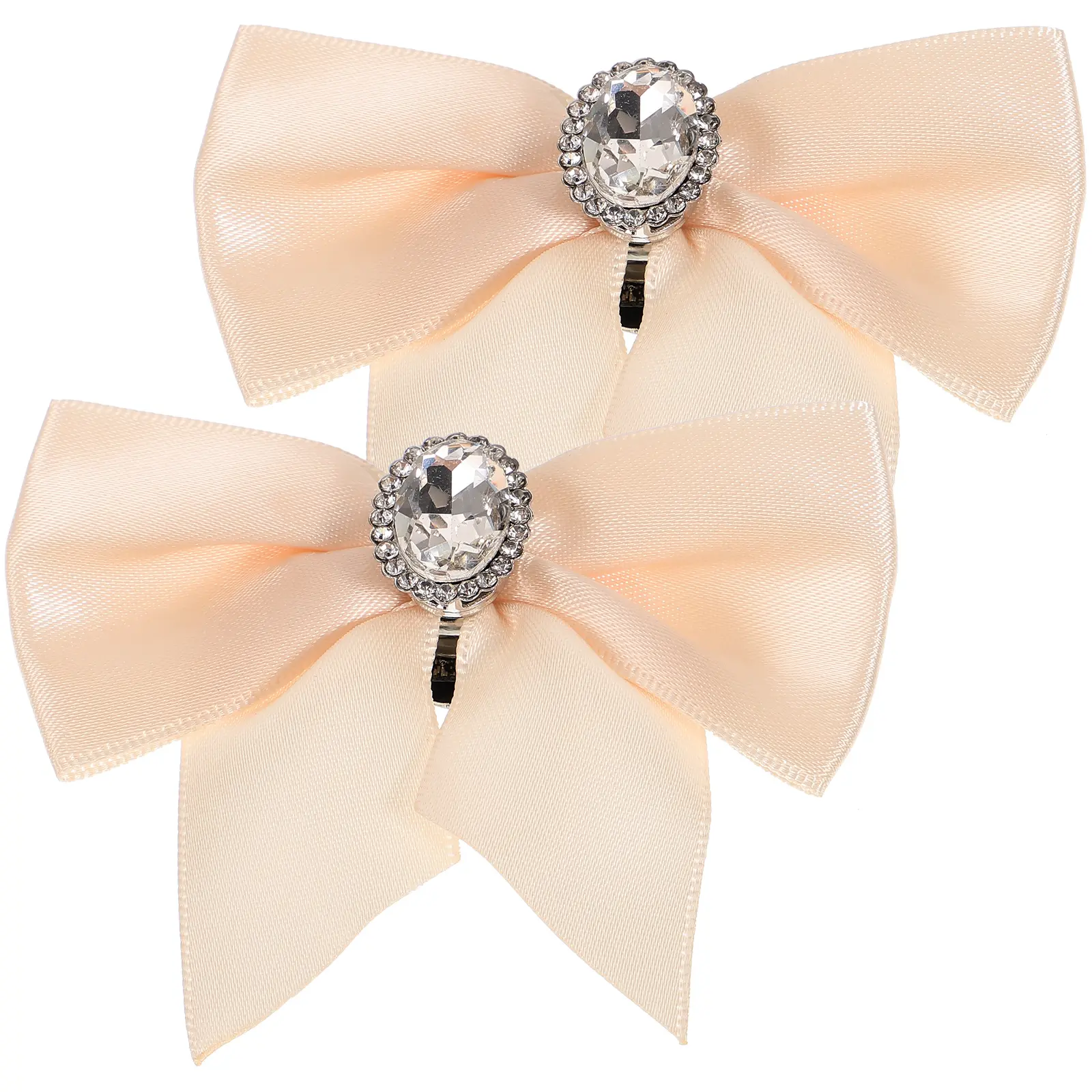 Bowknot Flower Clips 1 Pair White S0077 Bridal Wedding Decorations Bow Shape Accessories for Heels Flats Shoe Embellishments