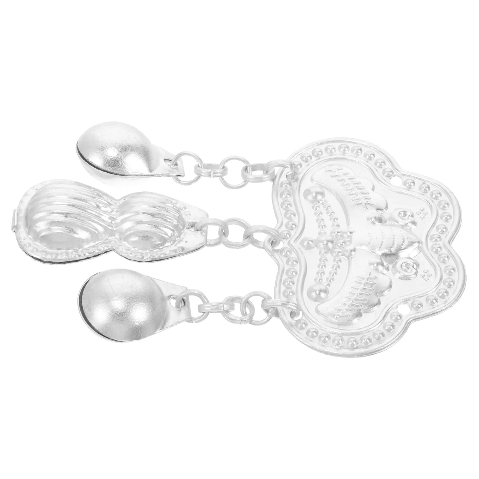 Ethnic Silver Aluminum Sheet Accessories for Clothing DIY Decorations Unique Design Craftsmanship Sewing nament Pendant Garment