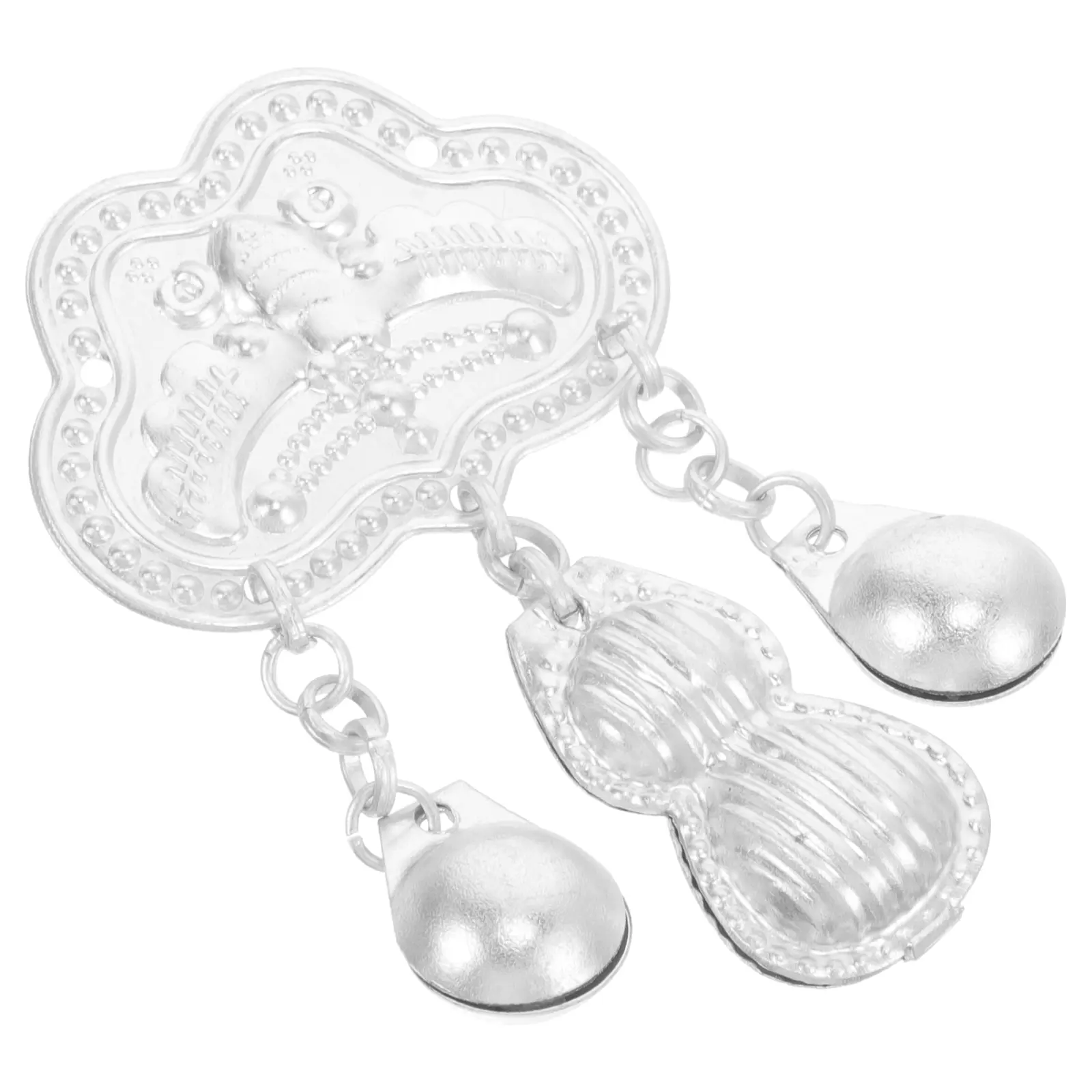 Ethnic Silver Aluminum Sheet Accessories for Clothing DIY Decorations Unique Design Craftsmanship Sewing nament Pendant Garment