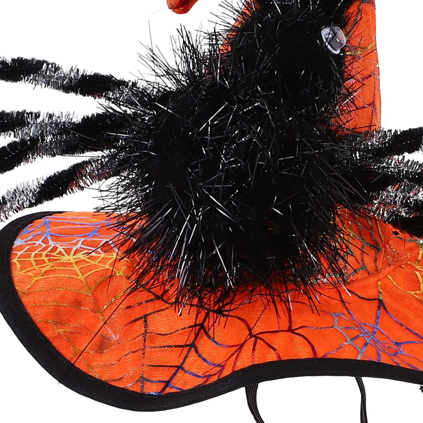 2pcs Halloween Pet Hat Dog Costume Felt PP Cotton Durable Funny Witch Headdress for Cats Dogs Party Festival Cosplay Kitten