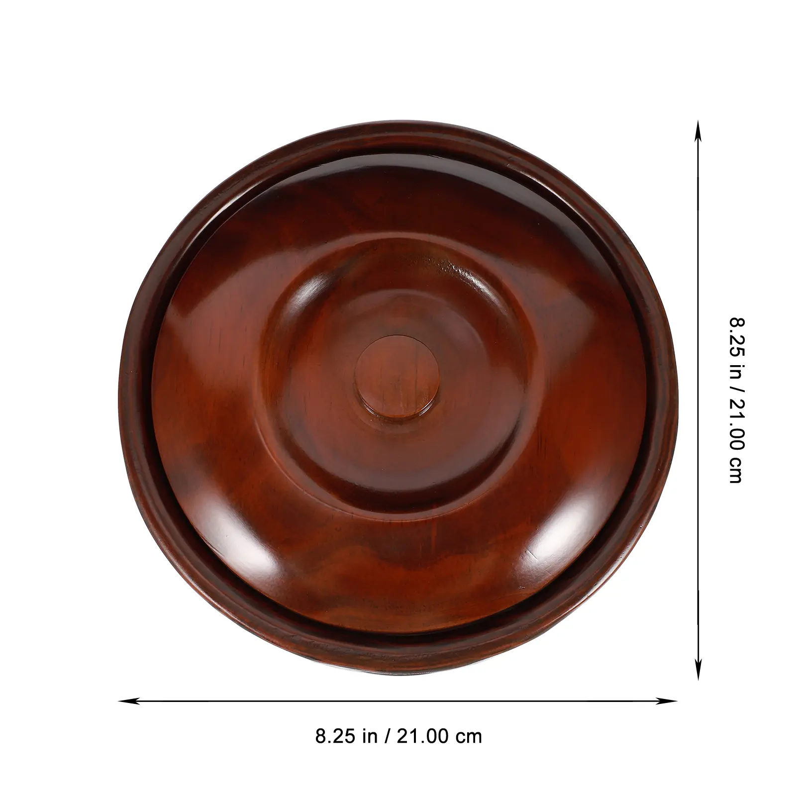 Wooden Snacks Bowl Fruits Dessert Container Safe Lightweight Easy Clean Home Store Round Large Spice Kitchen Bar Use