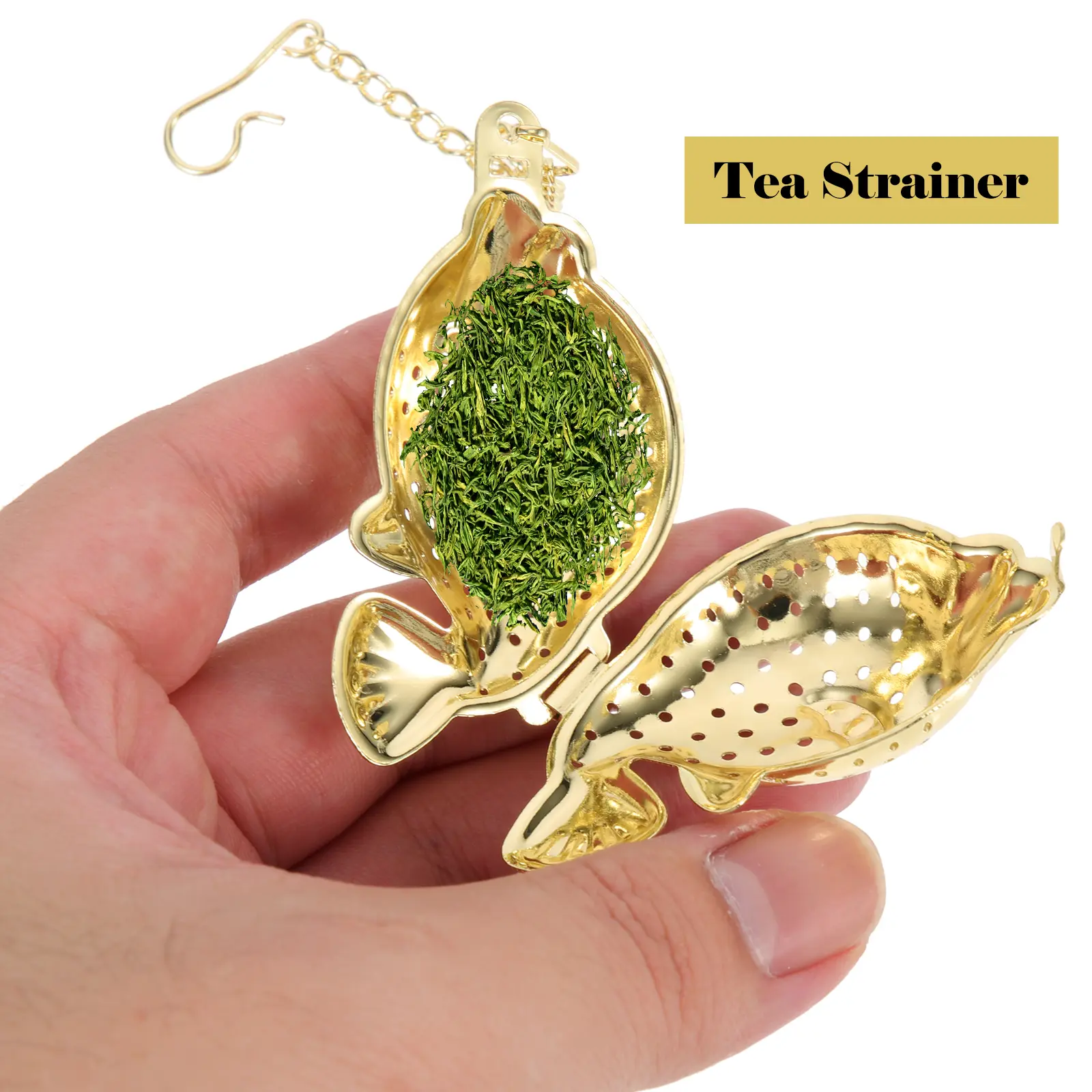 2pcs Dolphin Shape Tea Strainer Stainless Steel Loose Leaf Steeper Pot Filter Infuser Kitchen Tool Office Use