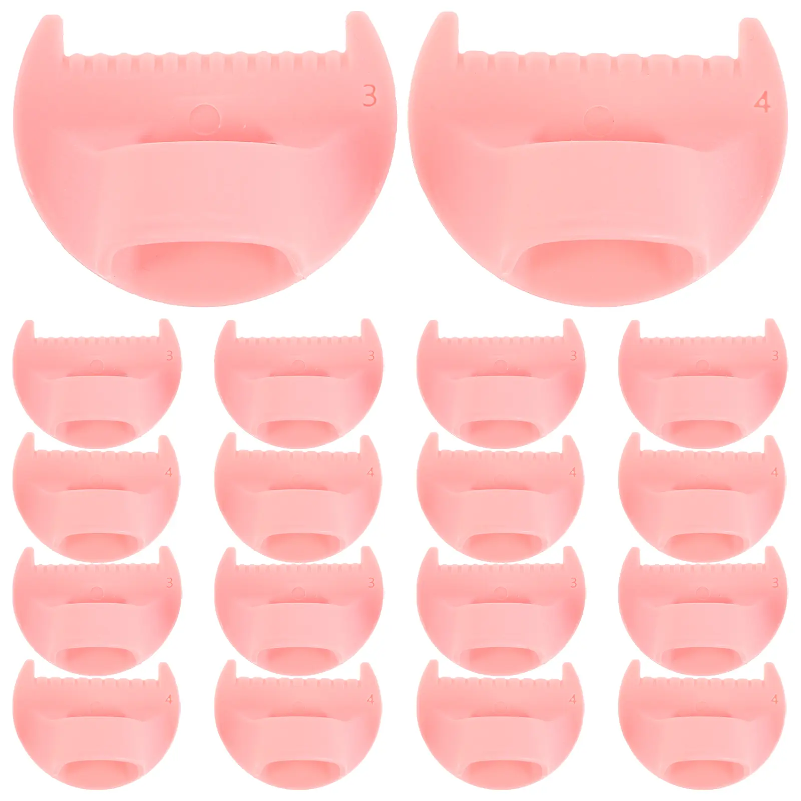 20 Pcs Edge Seam Device Quilting Helper Tool DIY Sewing Gauge for Banding Hemming Guide Lock Pink