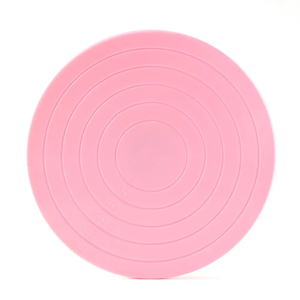 Plastic Rotary Table Revolving Cake Stand Spinner Rotating Cream Turntable Food Grade EcoFriendly AntiDust Unbreakable