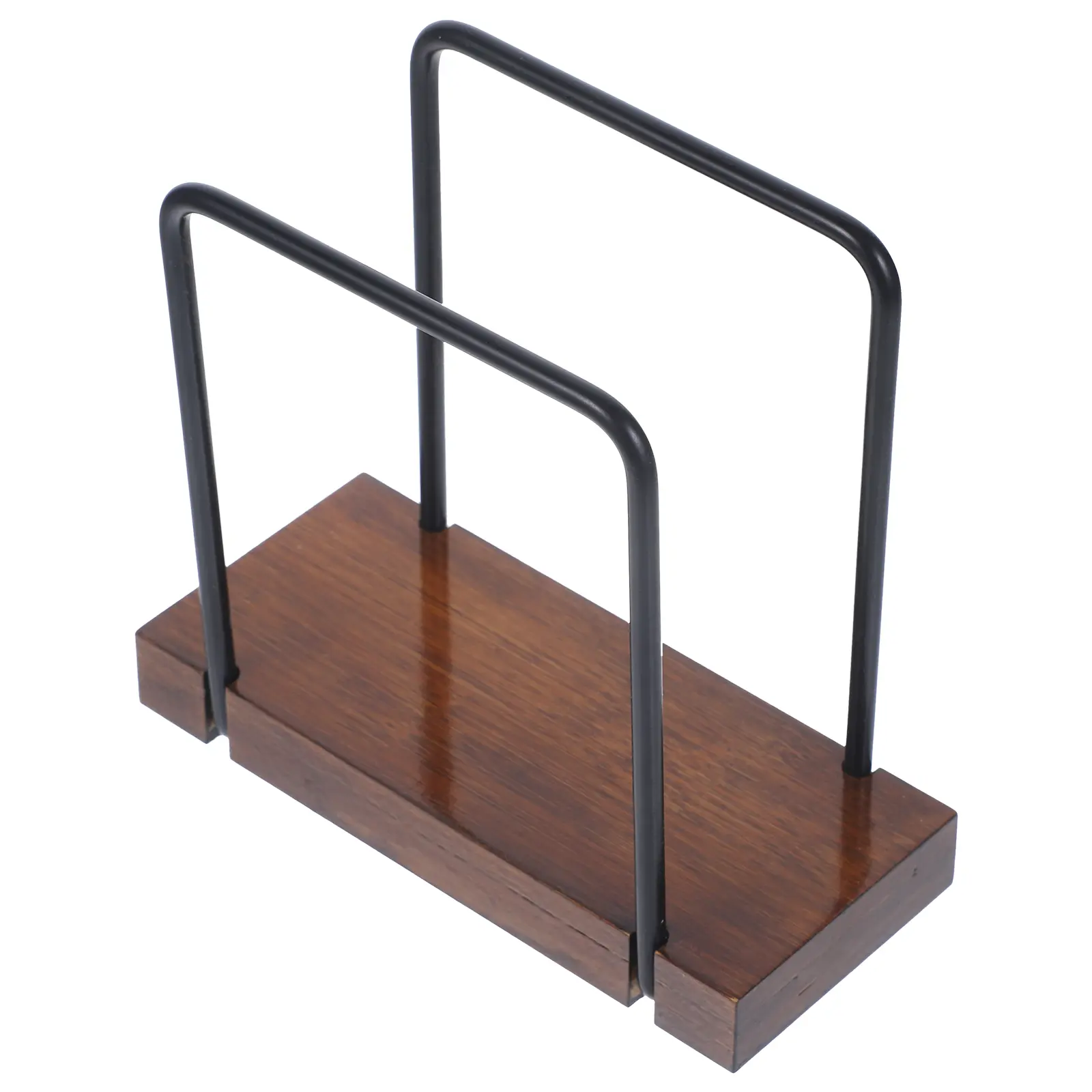 Rustic Napkin Holder Stand Iron Wood Table Holder Farmhouse Style Paper Napkin Dispenser for Kitchen Bar