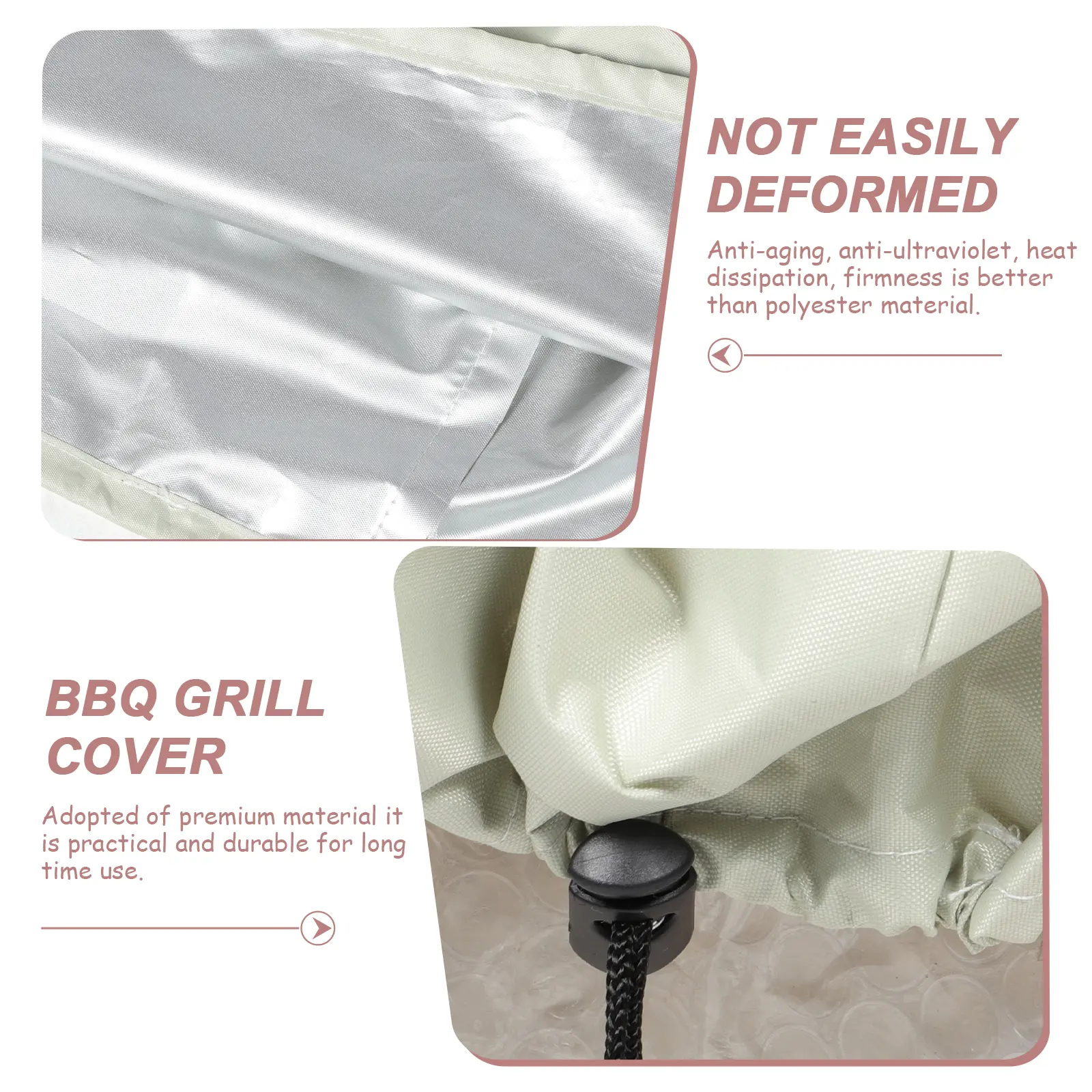 Grill 210D Oxford Cloth Waterproof BBQ Cover Durable Anti UV Heat Dissipation Compact Foldable Outdoor Garden Barbecue Stove