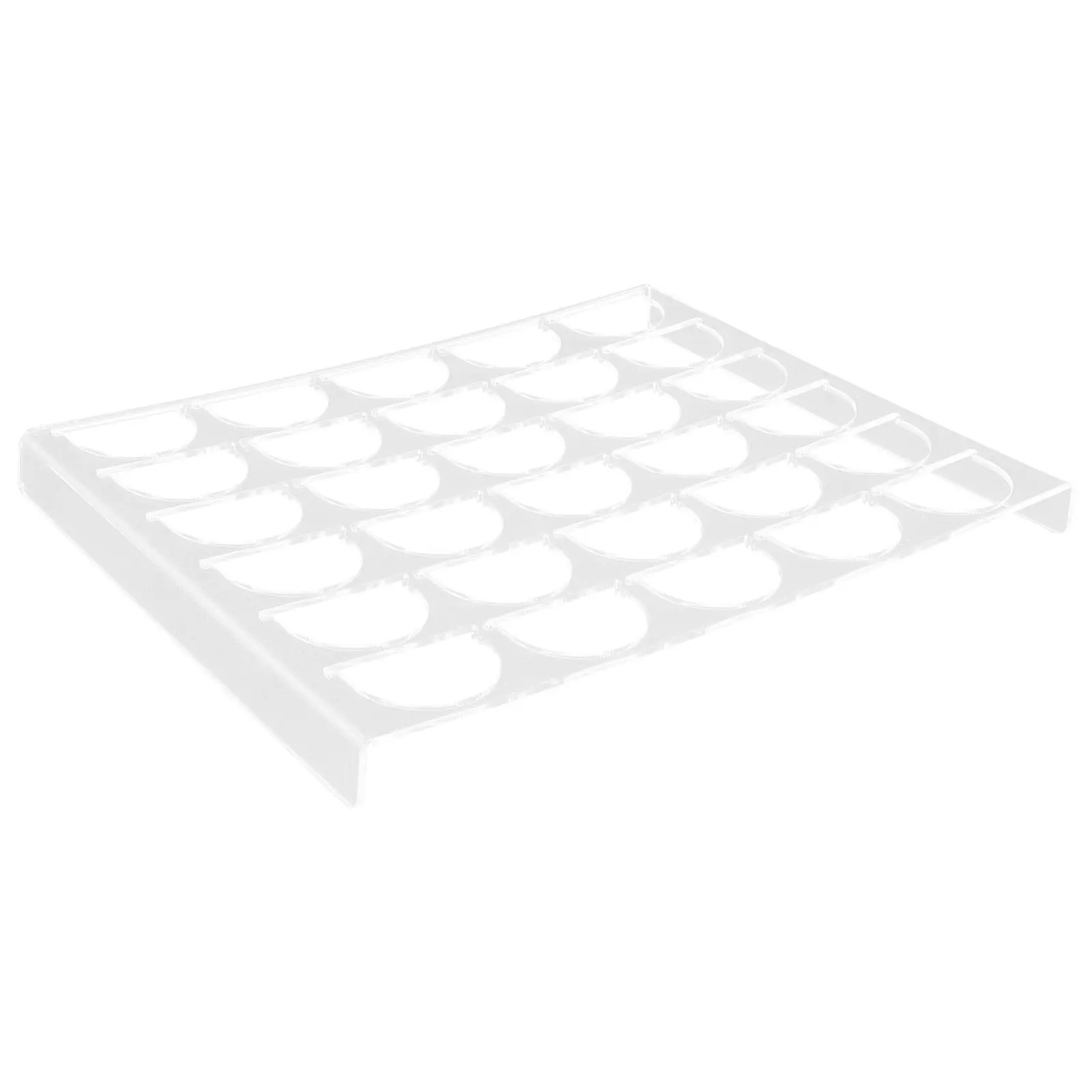 Capsule 30 Cells Acrylic Coffee Pod Rack Transparent Coffee Station ganizer Storage ganizer For Kitchen Drawer Display