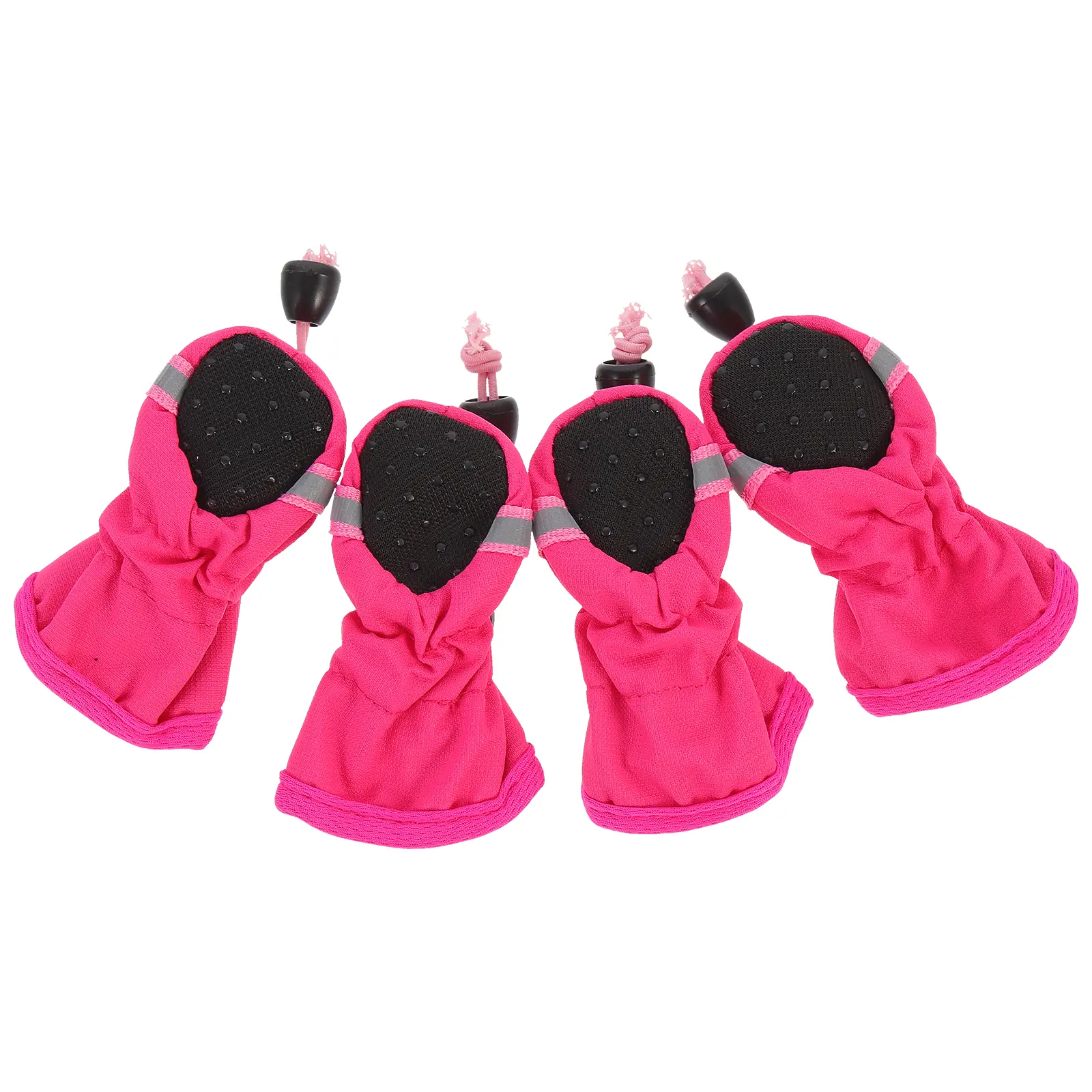 4pcs Dog Shoes Waterproof Rubber Boots for Hot Pavement Outdoor Pet Sneakers Protect Paws Dirt Stones Scratches Fashion Doggy