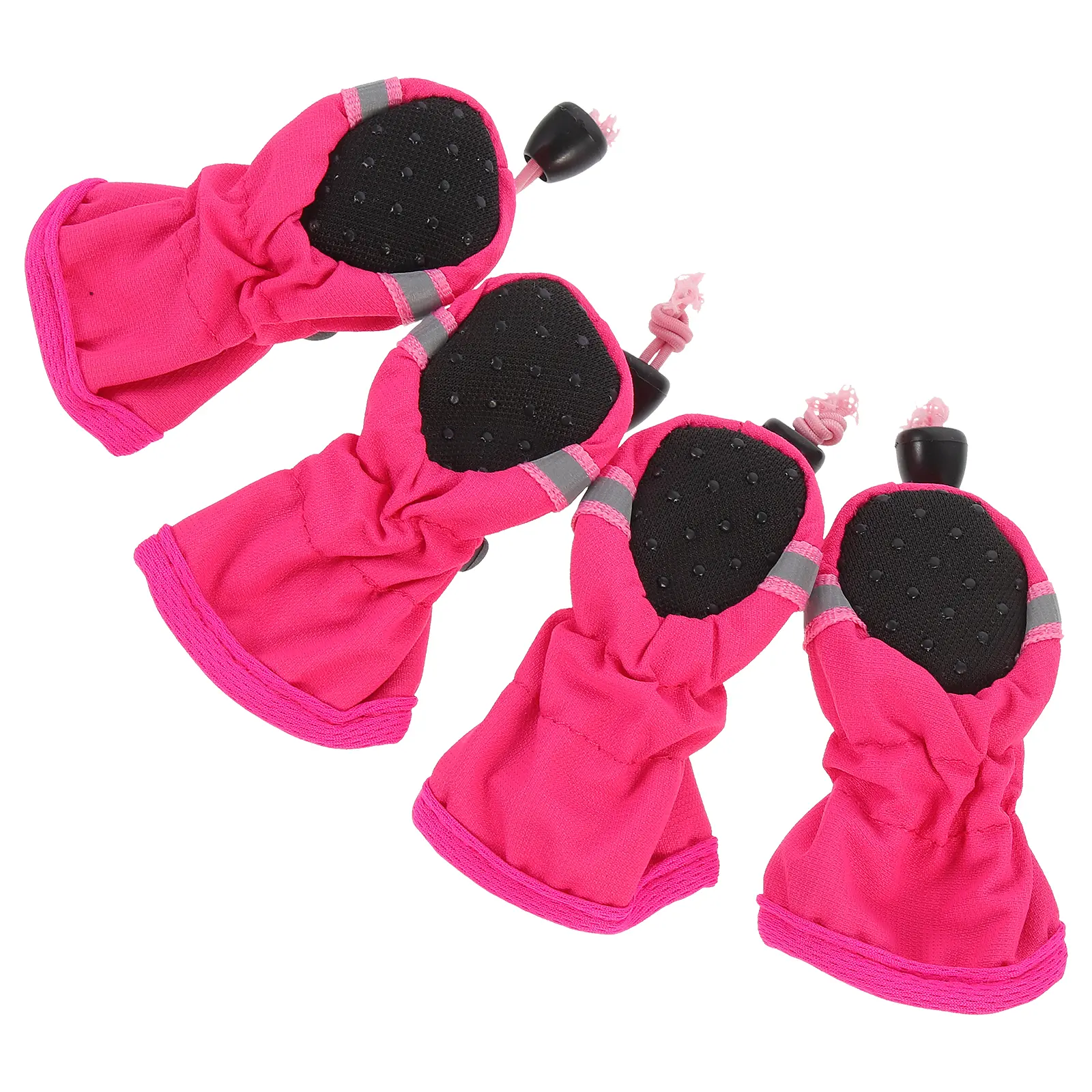 4pcs Dog Shoes Waterproof Rubber Boots for Hot Pavement Outdoor Pet Sneakers Protect Paws Dirt Stones Scratches Fashion Doggy