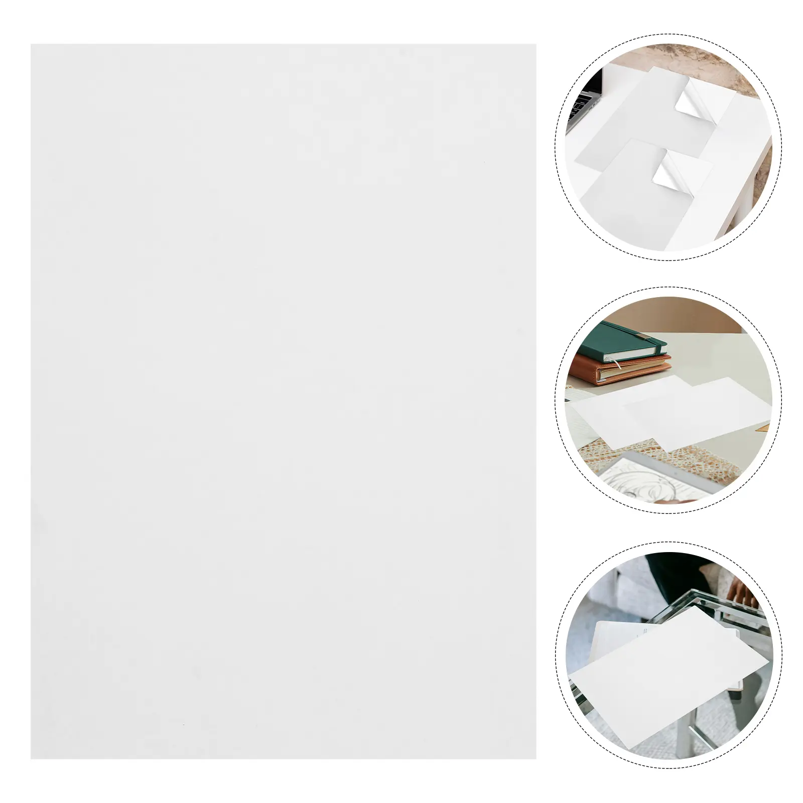 22 Sheets Holographic Stickers Fabric Printer Paper Film Label Matte Photo Blank for Printing Clear