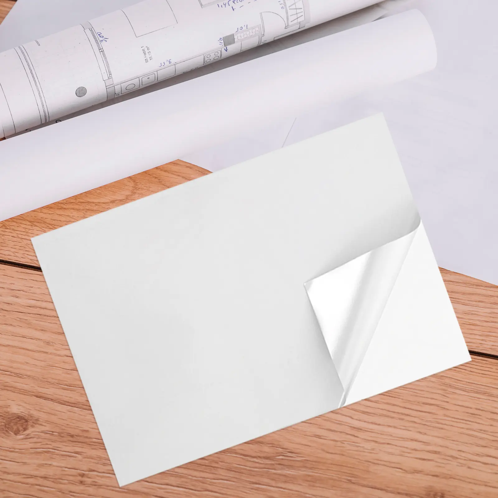 22 Sheets Holographic Stickers Fabric Printer Paper Film Label Matte Photo Blank for Printing Clear