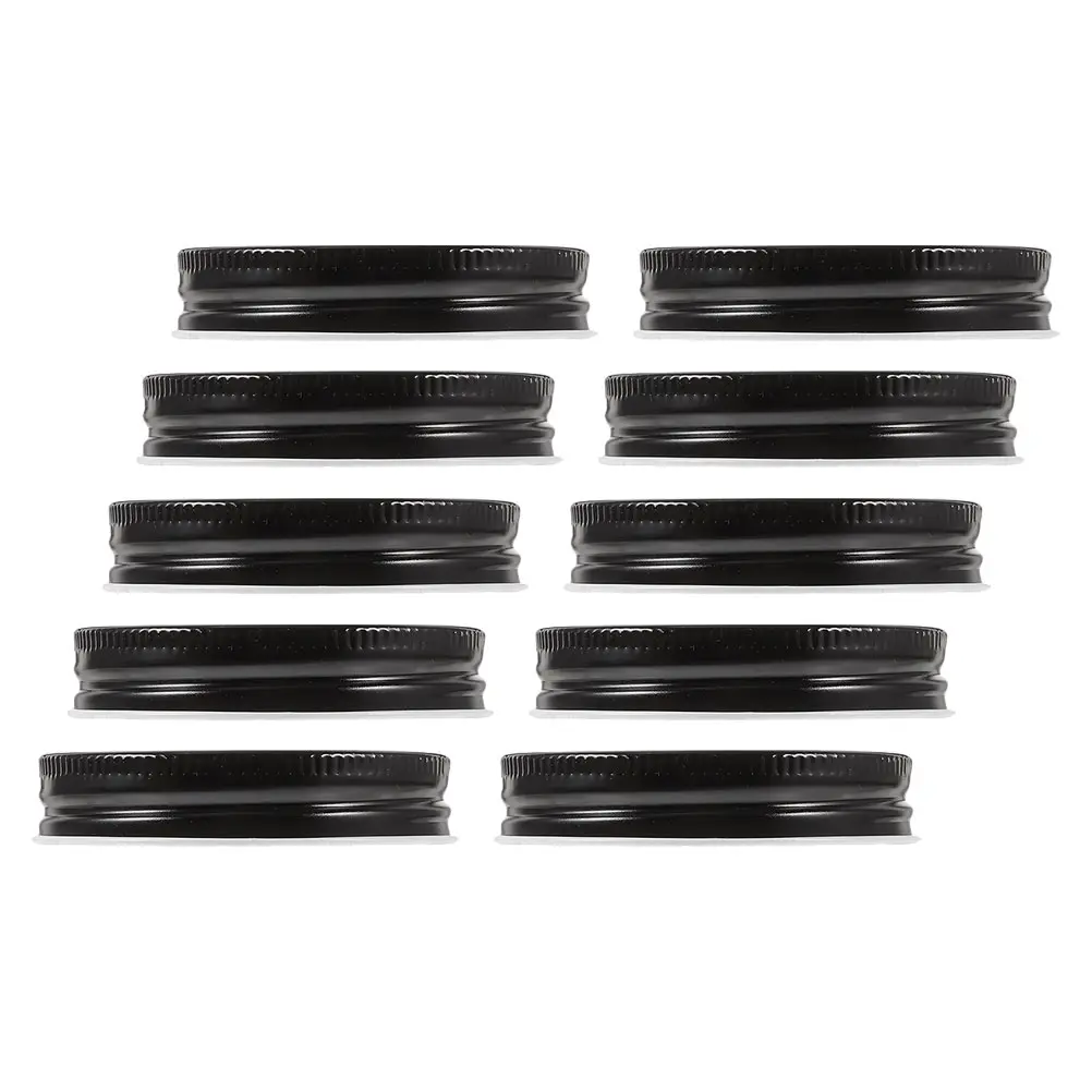 10pcs Wide Lids Wide Mouth Airtight Seal Leak Proof Metal Canning Jar Lid Large Mouth Jar Lids Top Lid
