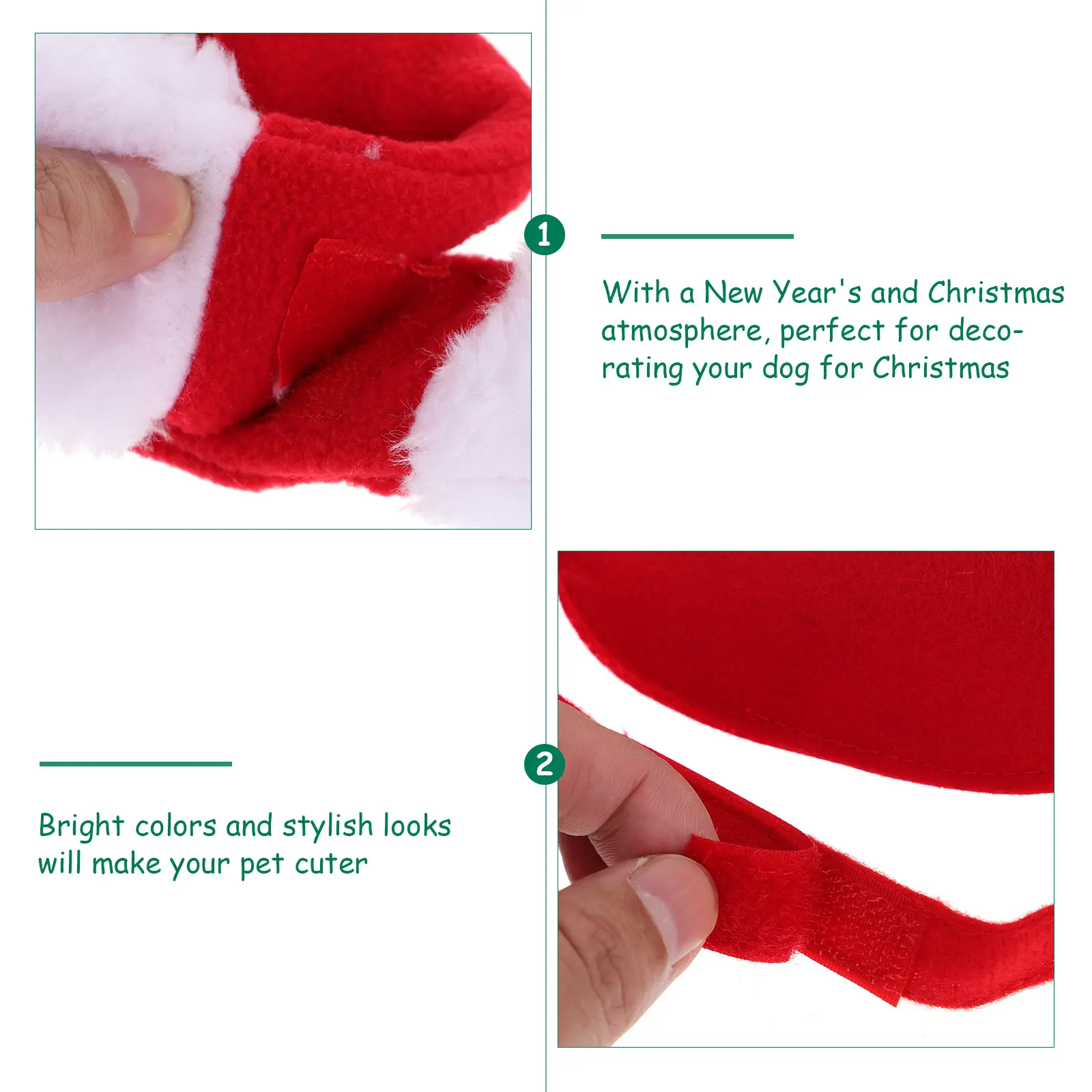 Christmas Pet Accessories Deer Antlers Headb Dog Cat Xmas Decorative Scarf Clasp Costume Party Supplies Bright Colors