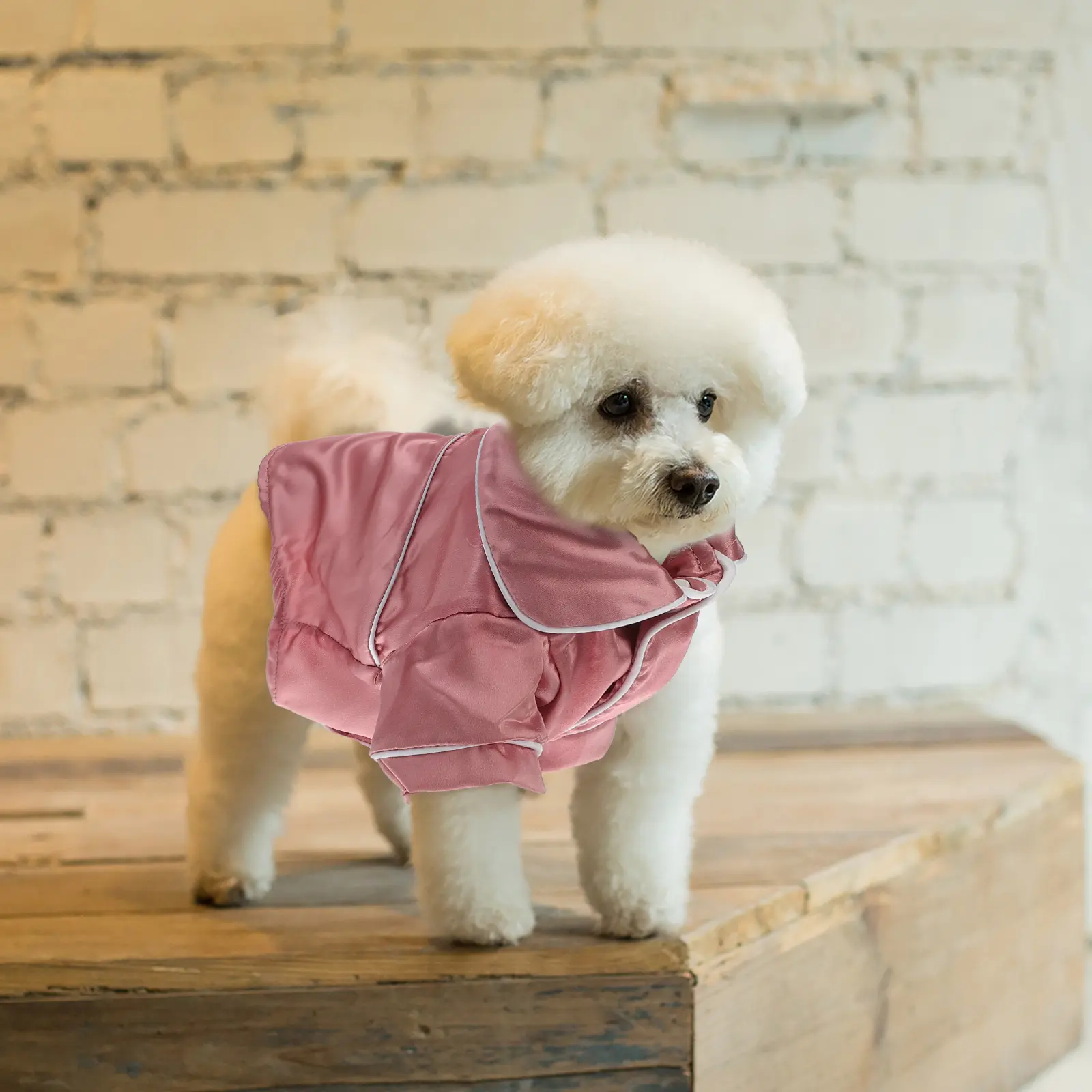 Pet Silky Robe Sleepwear XL Dog Clothes Warm Breathable Cotton Costume Pajamas Puppy Christmas Pet Supplies Dog Vest