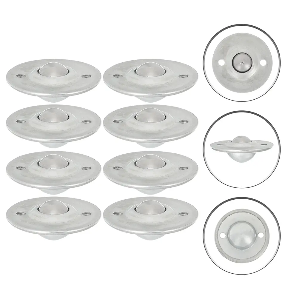 10pcs Universal Ball Bearings Caster Wheels Transfer Roller Units Steel Swivel Furniture Casters Ball Transfer Roller Industrial