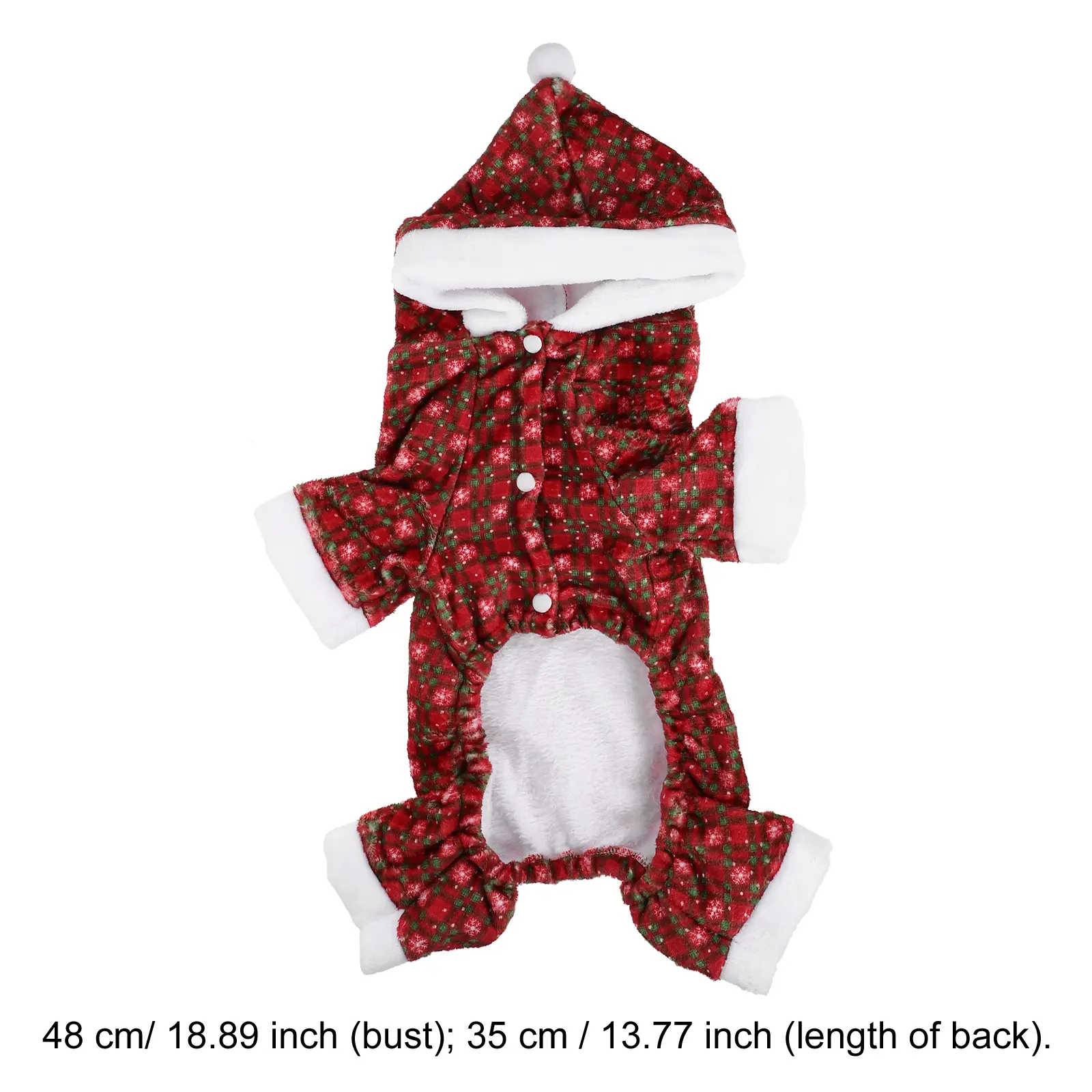 Dog Christmas Pet Skirt Pets Dog Christmas Dress Clothes Festival Holiday Pet Skirt Costume Warm Jacket Size L Red
