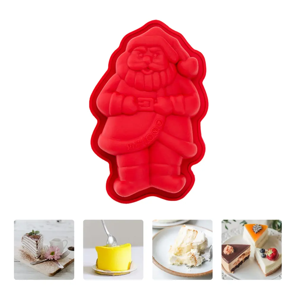 2 pcs Silicone Baking Mold Set Round Cookie Cake Molds Food Grade Easy Clean Cartoon Design for DIY Fondant Cookies