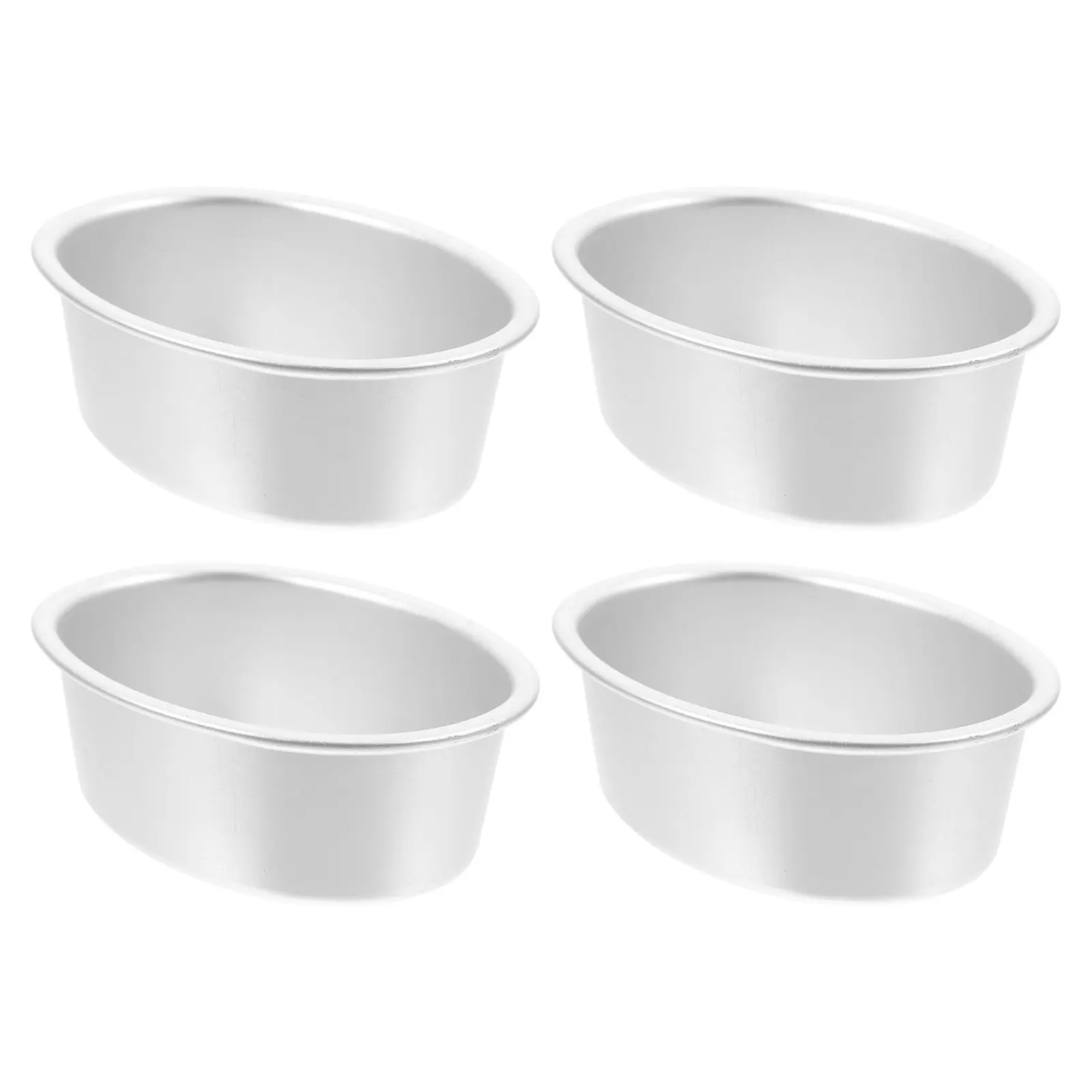 4 Pcs Cheesecake Mold Pan Baking Round Pans Aluminum Alloy Bread Molds for Metal Tools