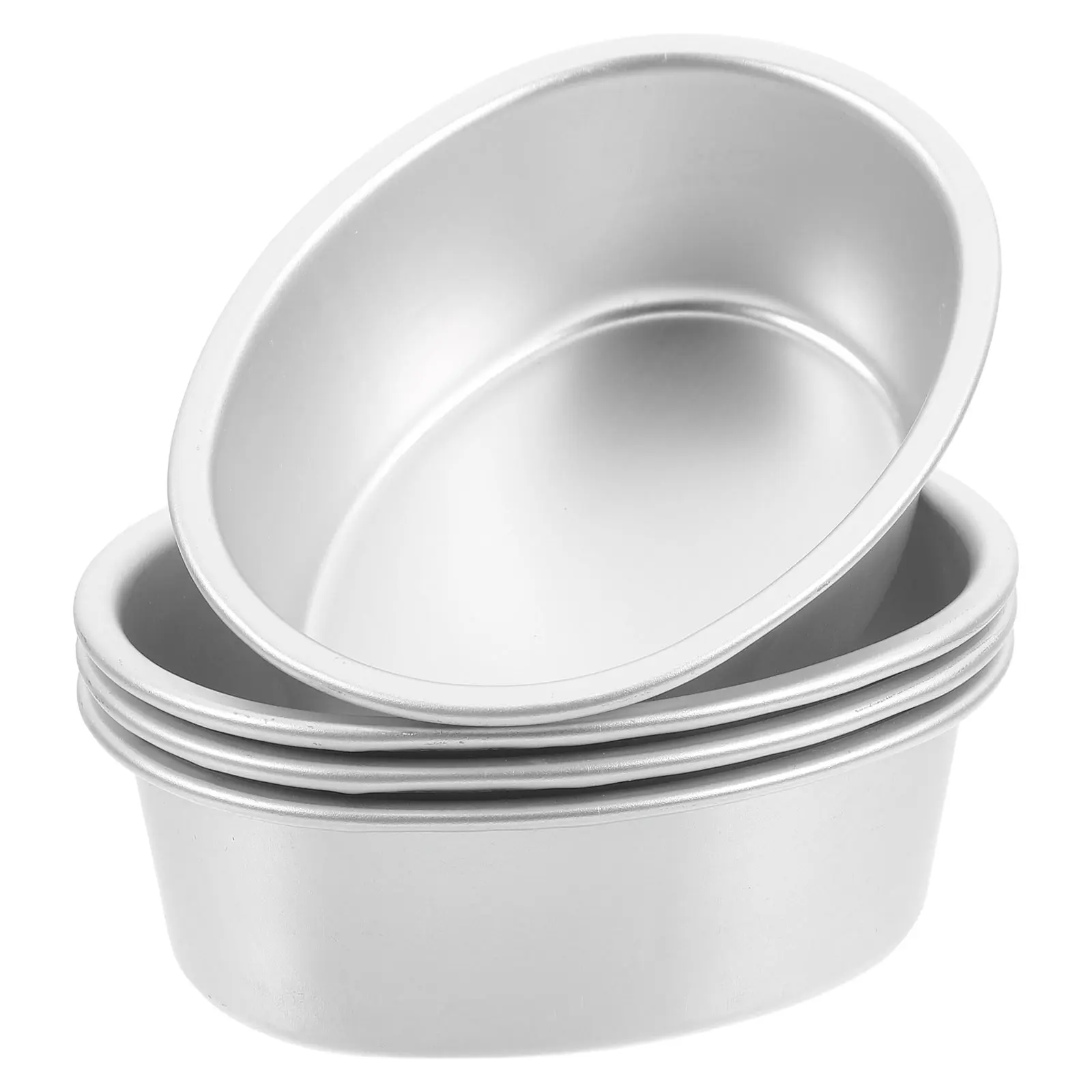 4 Pcs Cheesecake Mold Pan Baking Round Pans Aluminum Alloy Bread Molds for Metal Tools