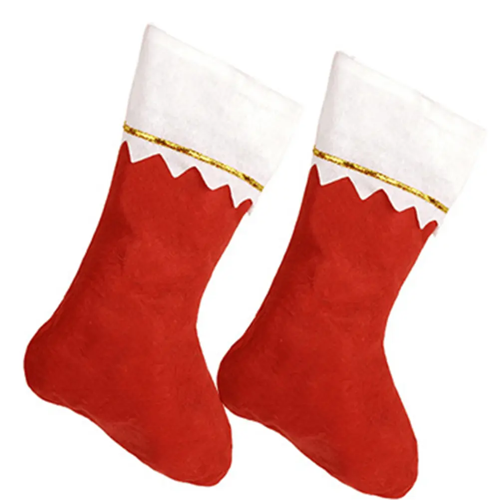 6pcs Christmas Stockings Hanging Sock Bag Gift Bag Decorative Tree nament Reusable Holiday Party Home Wall Window Xmas