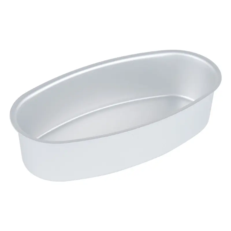 2pcs Aluminum Cake Molds Oval Baking Mold Heat Resistant Reusable Dishwasher Safe For Cheesecake Mousse Dessert Breads Loaf Pan
