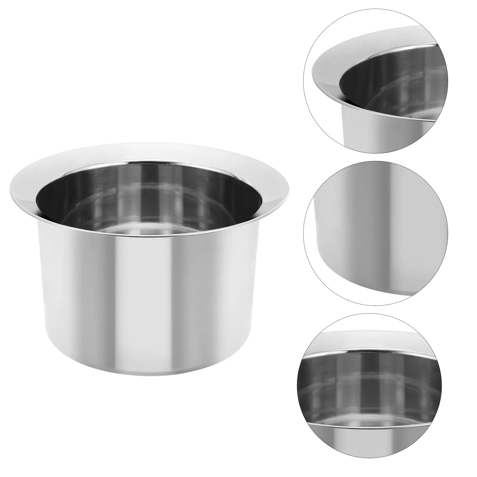 Stainless Steel Oil Basin Tank Cooking Bucket Container Kitchen Grease for Storage