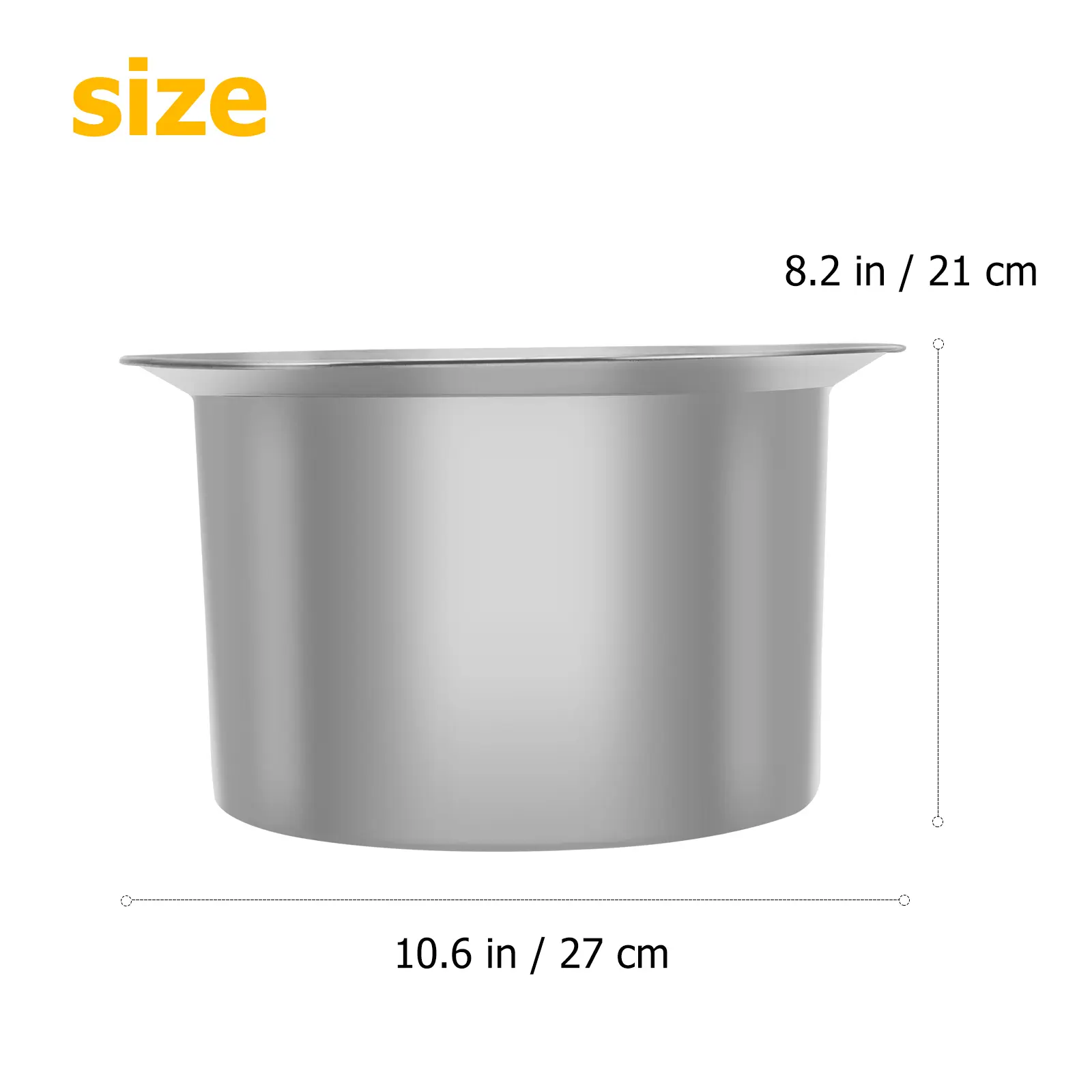 Stainless Steel Oil Basin Tank Cooking Bucket Container Kitchen Grease for Storage