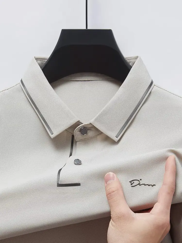 High end designer brand short sleeve POLO shirt men cool breathable summer T-shirt fashionable embroidery casual men's clothing