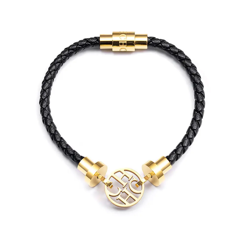 CH Unisex Bracelet Leather Bundle Magnetic Design Portable Lightweight Luxurious Delicate Fashion Gift