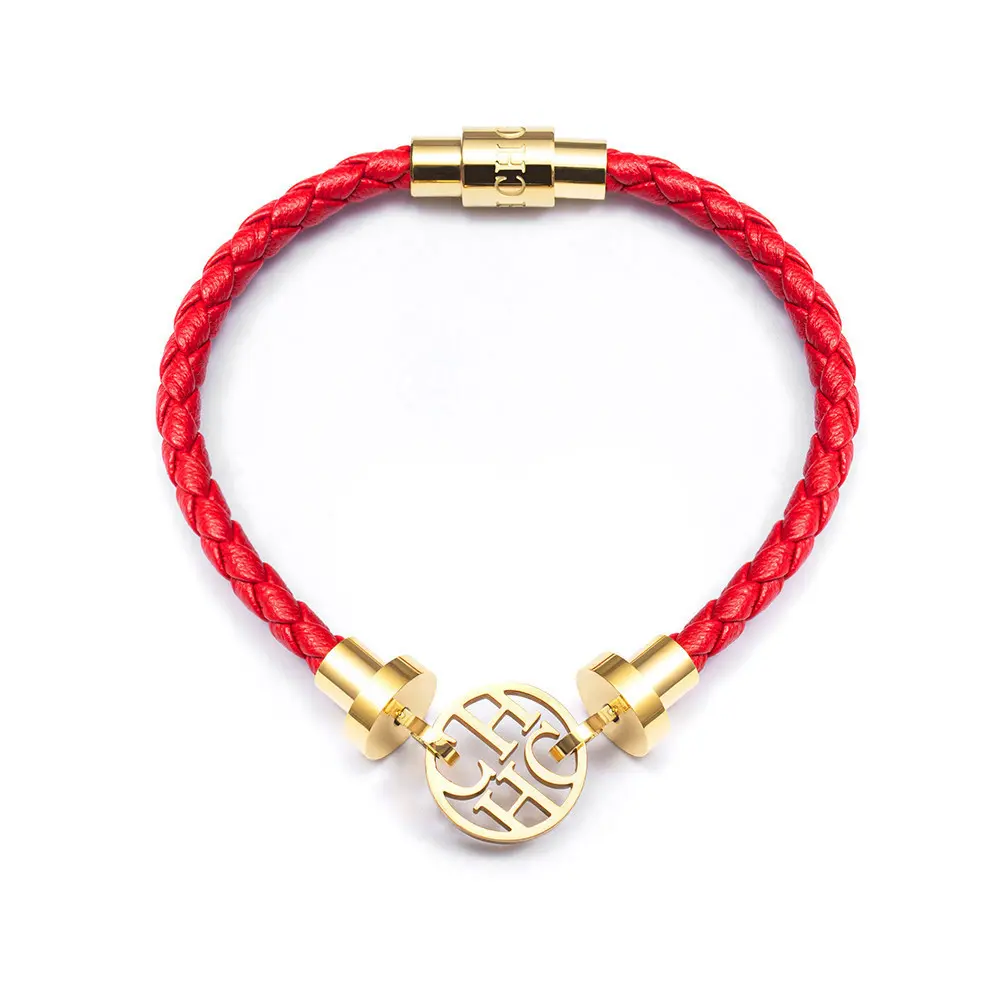 CH Unisex Bracelet Leather Bundle Magnetic Design Portable Lightweight Luxurious Delicate Fashion Gift