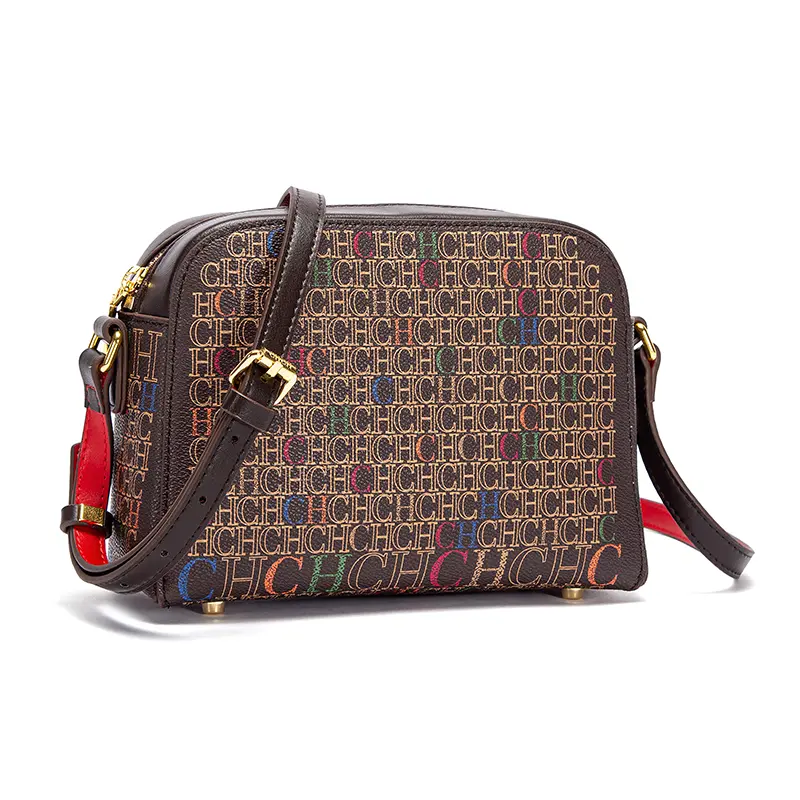 CH Women's Crossbody Bag Letter Print Design Simple Fashion Style Women's Shoulder Bag Large Capacity Versatile Commuter Bag