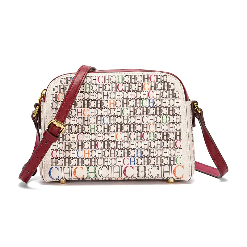 CH Women's Crossbody Bag Letter Print Design Simple Fashion Style Women's Shoulder Bag Large Capacity Versatile Commuter Bag