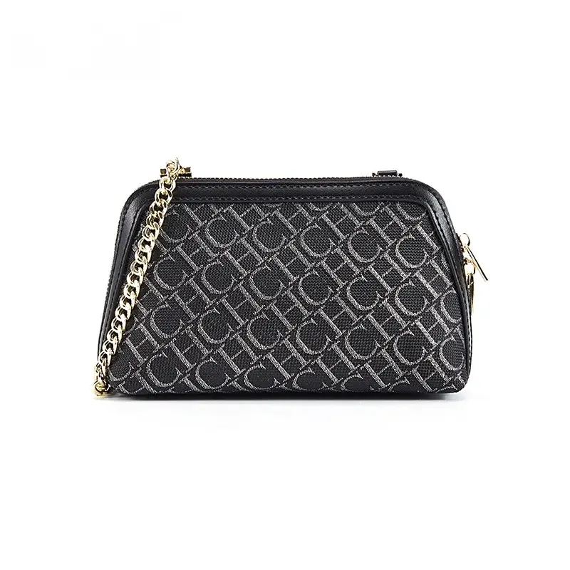 CH Chain Shoulder Bag Letter Printed Shoulder Bag Fashion Retro Crossbody Designer Light Luxury Chain Suede Leather Bag