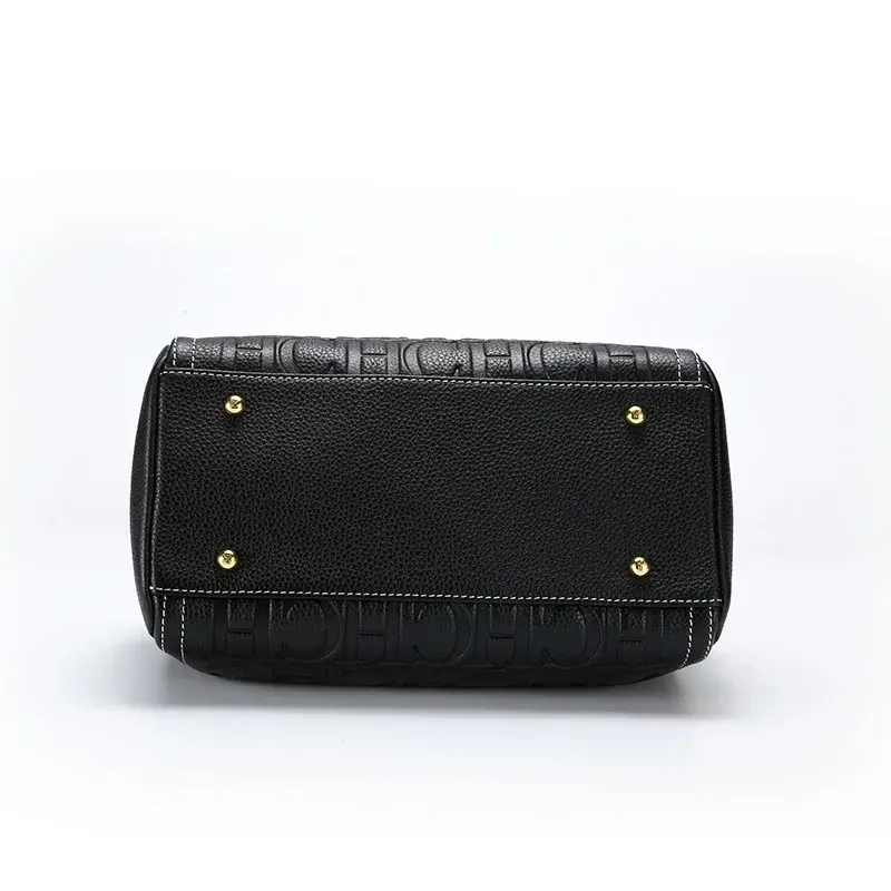 CH Ladies Large Capacity Handbag Pure Colour Simple Design Ladies Shoulder Classic Letter Printing Design Ladies Crossbody Bag