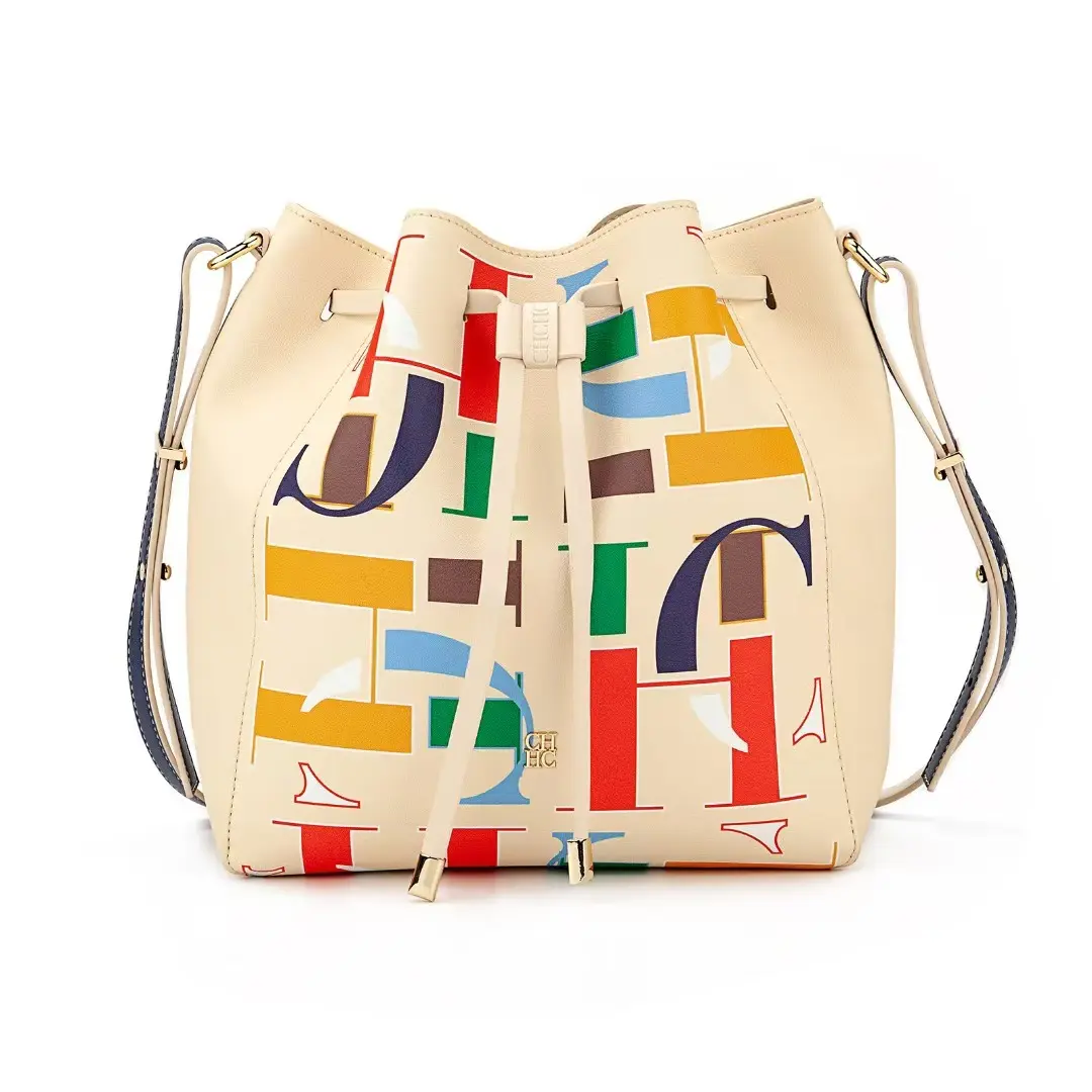 CH Women's Crossbody Bag Unique Letter Print Design Women's Shoulder Bag High Fashion Daily Commuter Style Women's Bucket Bag