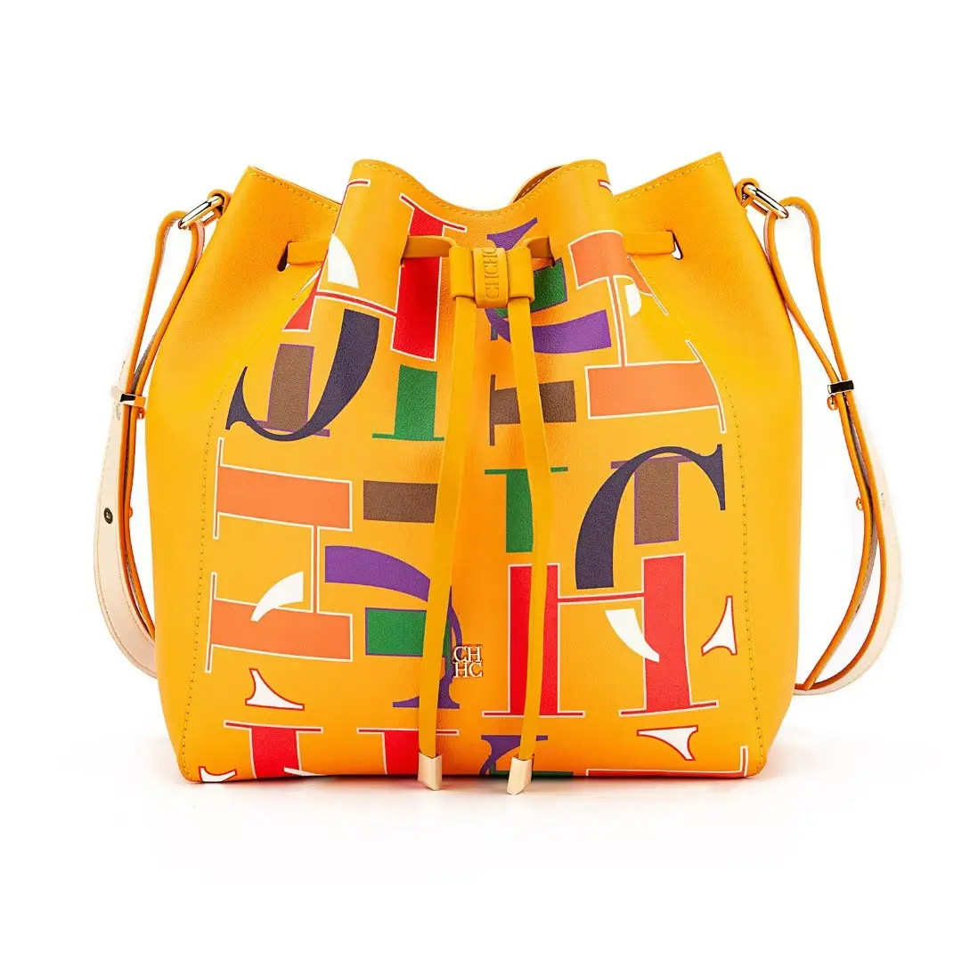 CH Women's Crossbody Bag Unique Letter Print Design Women's Shoulder Bag High Fashion Daily Commuter Style Women's Bucket Bag