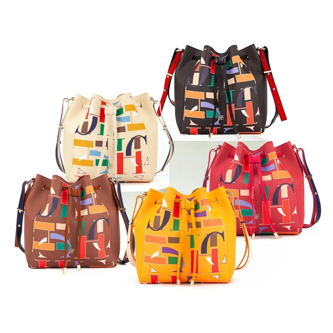 CH Women's Crossbody Bag Unique Letter Print Design Women's Shoulder Bag High Fashion Daily Commuter Style Women's Bucket Bag