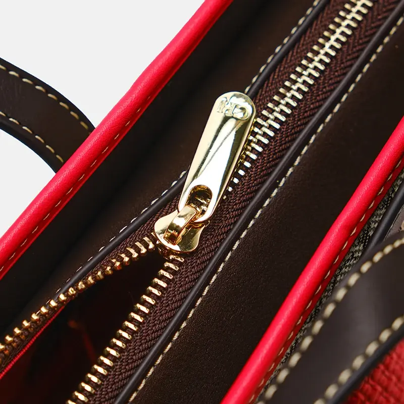 CH Letter Zipper Brand Fashion Elegant Large Capacity Ladies Shoulder Bag Knitting Pattern Design High Quality Ladies Handbag