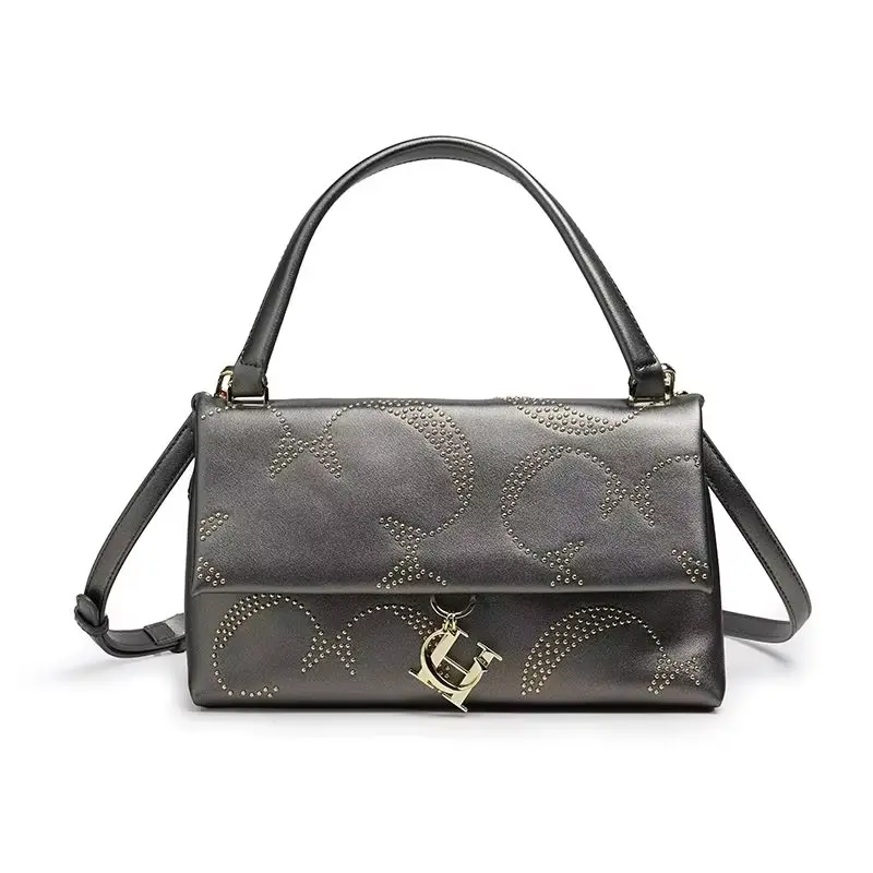 CH Luxury Women's Crossbody Bag Classic Gold Chain Hardware Accessories Women's Leather  Fashion Designer Women's Shoulder Bag