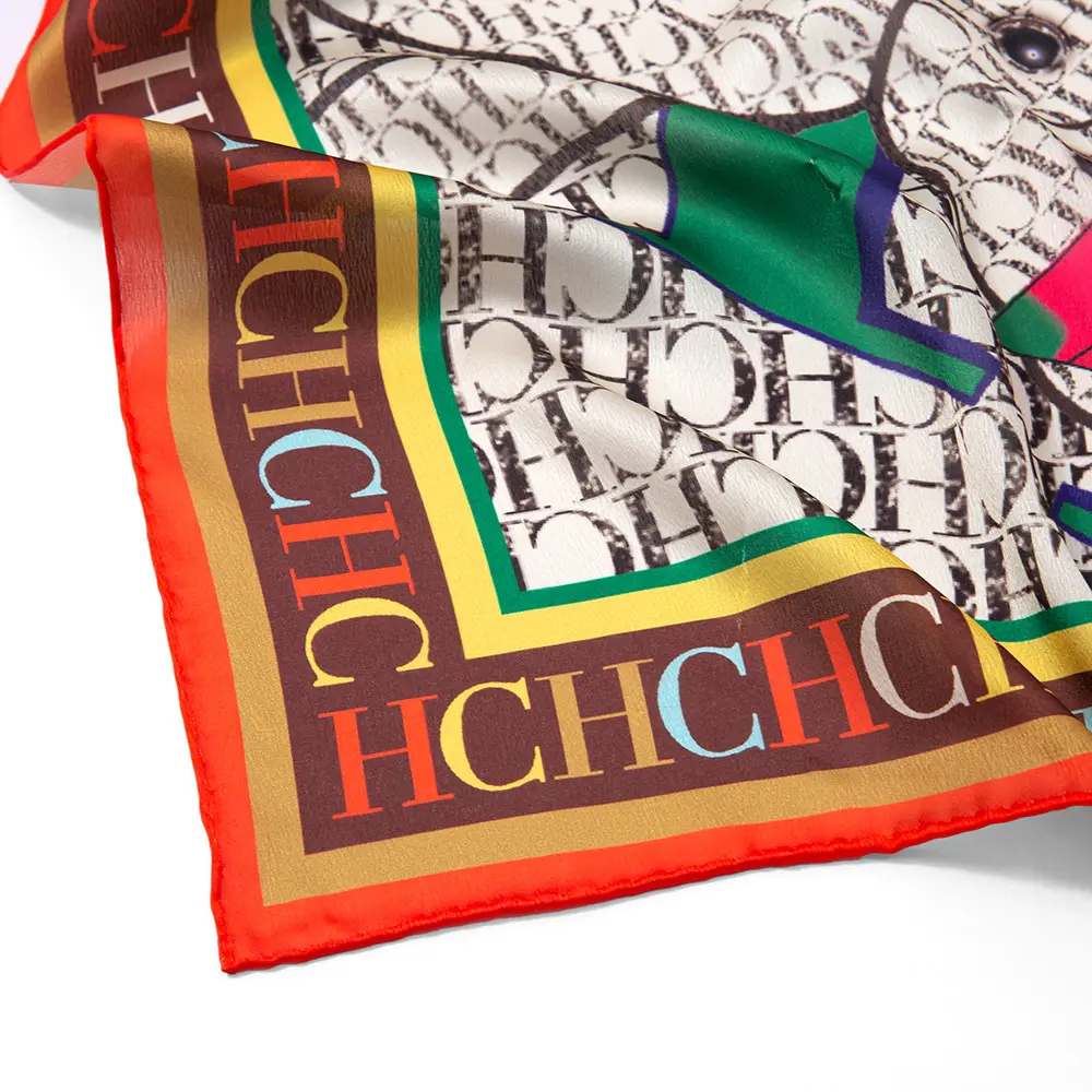 CH Square Scarf High-grade Multi-functional Square Scarf Ladies Long Silk High-grade Scarf Versatile Daily Universal