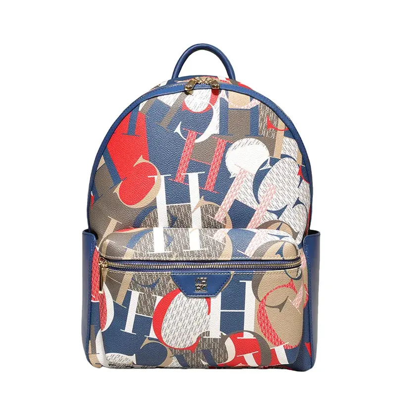 CH Large Capacity Daily Casual Style Women's Shoulder Bag Fashion Versatile Premium Feeling Unique Print Patter Women's Backpack