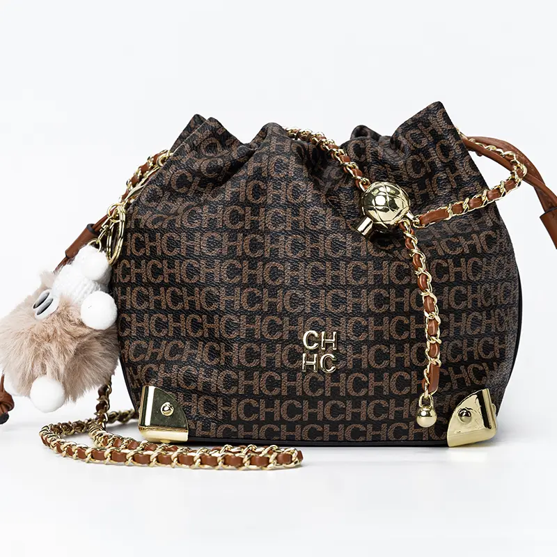 CH Light Luxury Chain Bag Adjustable Brand Letter Print Cartoon Pendant Design Unique Popular Crossbody High Quality Ladies