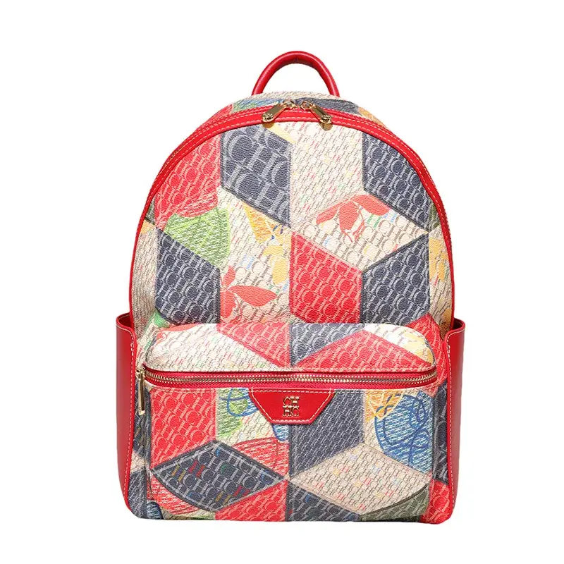 CH Large Capacity Daily Casual Style Women's Shoulder Bag Fashion Versatile Premium Feeling Unique Print Patter Women's Backpack
