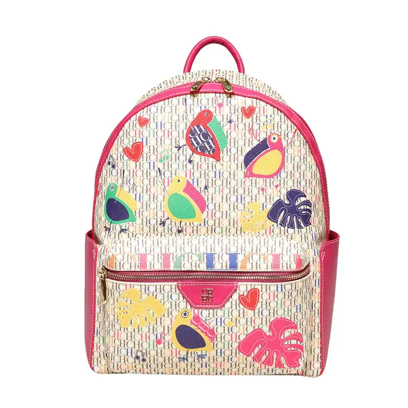 CH Large Capacity Daily Casual Style Women's Shoulder Bag Fashion Versatile Premium Feeling Unique Print Patter Women's Backpack