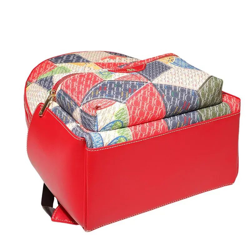 CH Large Capacity Daily Casual Style Women's Shoulder Bag Fashion Versatile Premium Feeling Unique Print Patter Women's Backpack