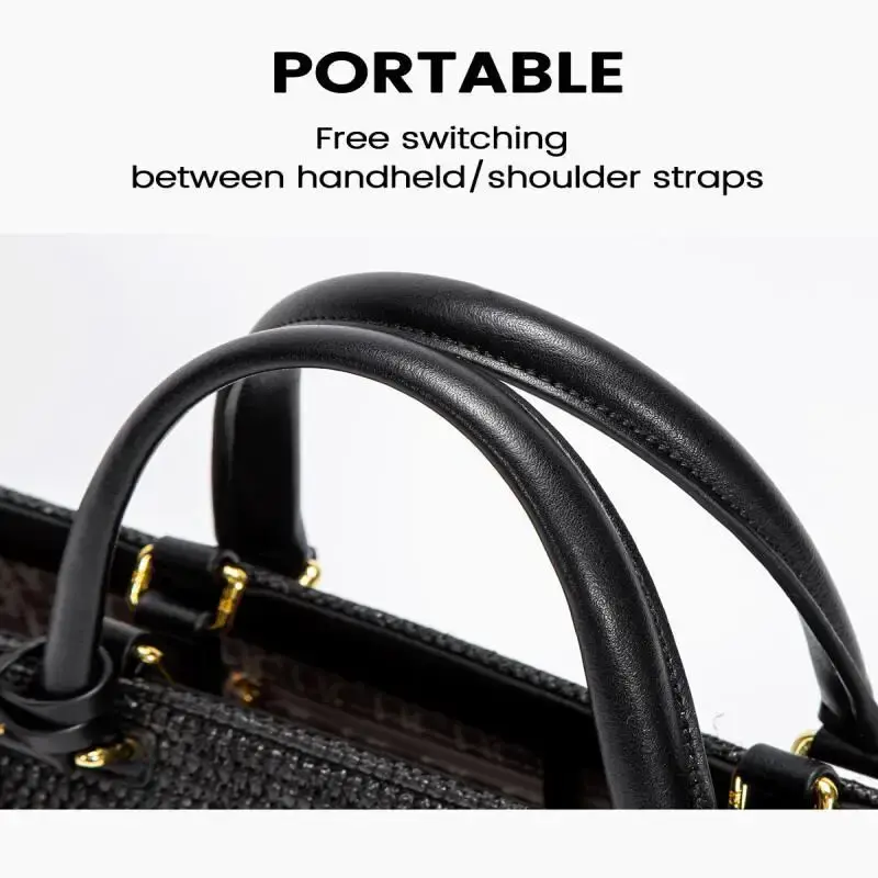 CH Women's Travel Tote Beach Bag Large Capacity Luxury Brand Designer Women's Tote Handbag New Handmade Temperament Bucket Bag